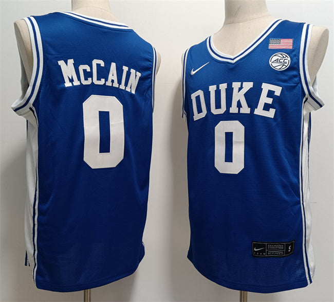 Custom Duke Blue Devils blue jersey