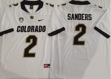 Shedeur Sanders Colorado Buffaloes white jersey