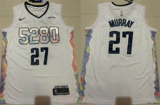 Jamal Murray Denver Nuggets white City Edition jersey