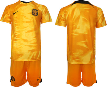 Custom Netherlands National Team orange Home jersey