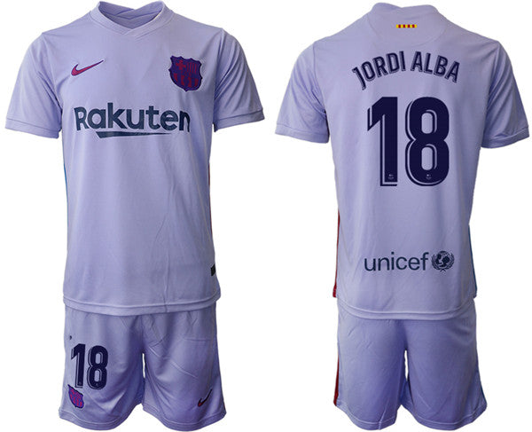 Jordi Alba Barcelona grey Away jersey