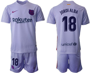 Jordi Alba Barcelona grey Away jersey