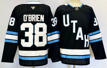 Liam O'Brien Utah Mammoth navy jersey