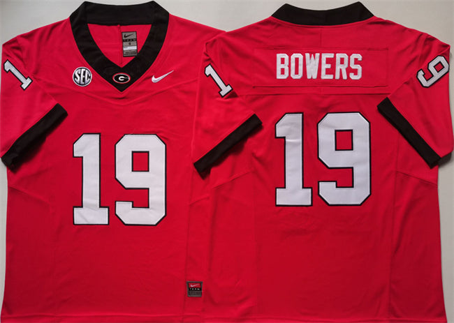 Brock Bowers Georgia Bulldogs red jersey