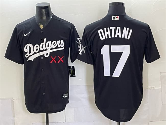 Shohei Ohtani Los Angeles Dodgers black Vapor jersey