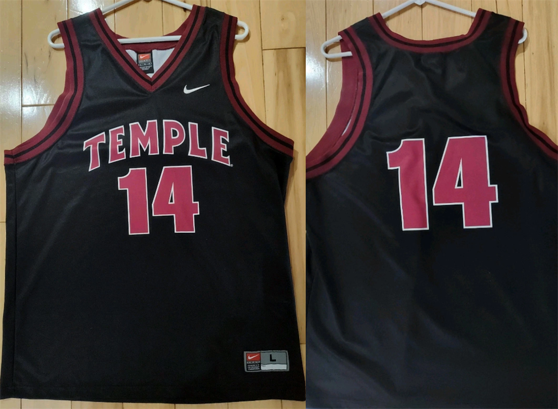 Custom Vintage Temple University black jersey