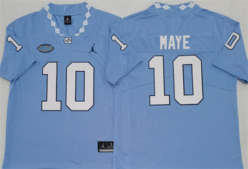 Drake Maye Little North Carolina Tar Heels blue Limited jersey