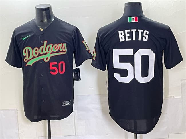 Mookie Betts Los Angeles Dodgers black Limited jersey