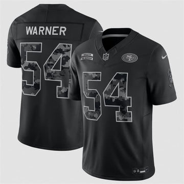 Fred Warner San Francisco 49ers black Salute To Service jersey