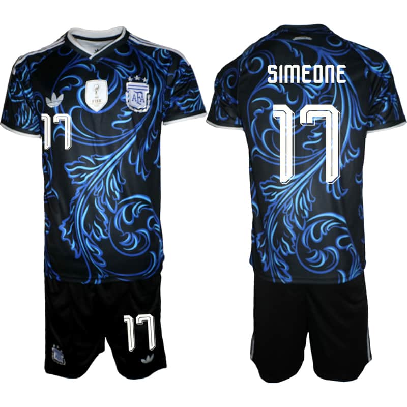 Giuliano Simeone Argentina National Team black Away jersey