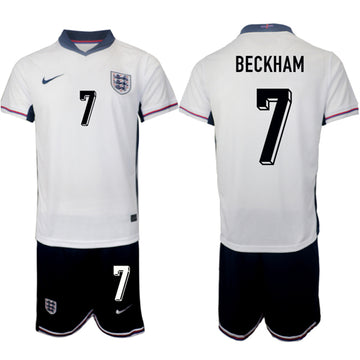 Beckham England National Team white Home jersey