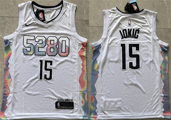 Nikola Jokic Denver Nuggets white City Edition jersey