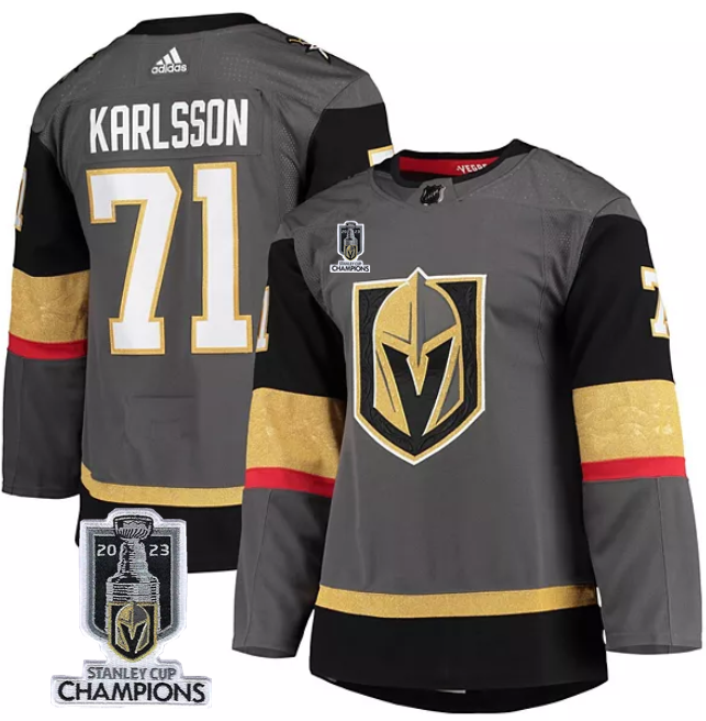William Karlsson Vegas Golden Knights gray jersey
