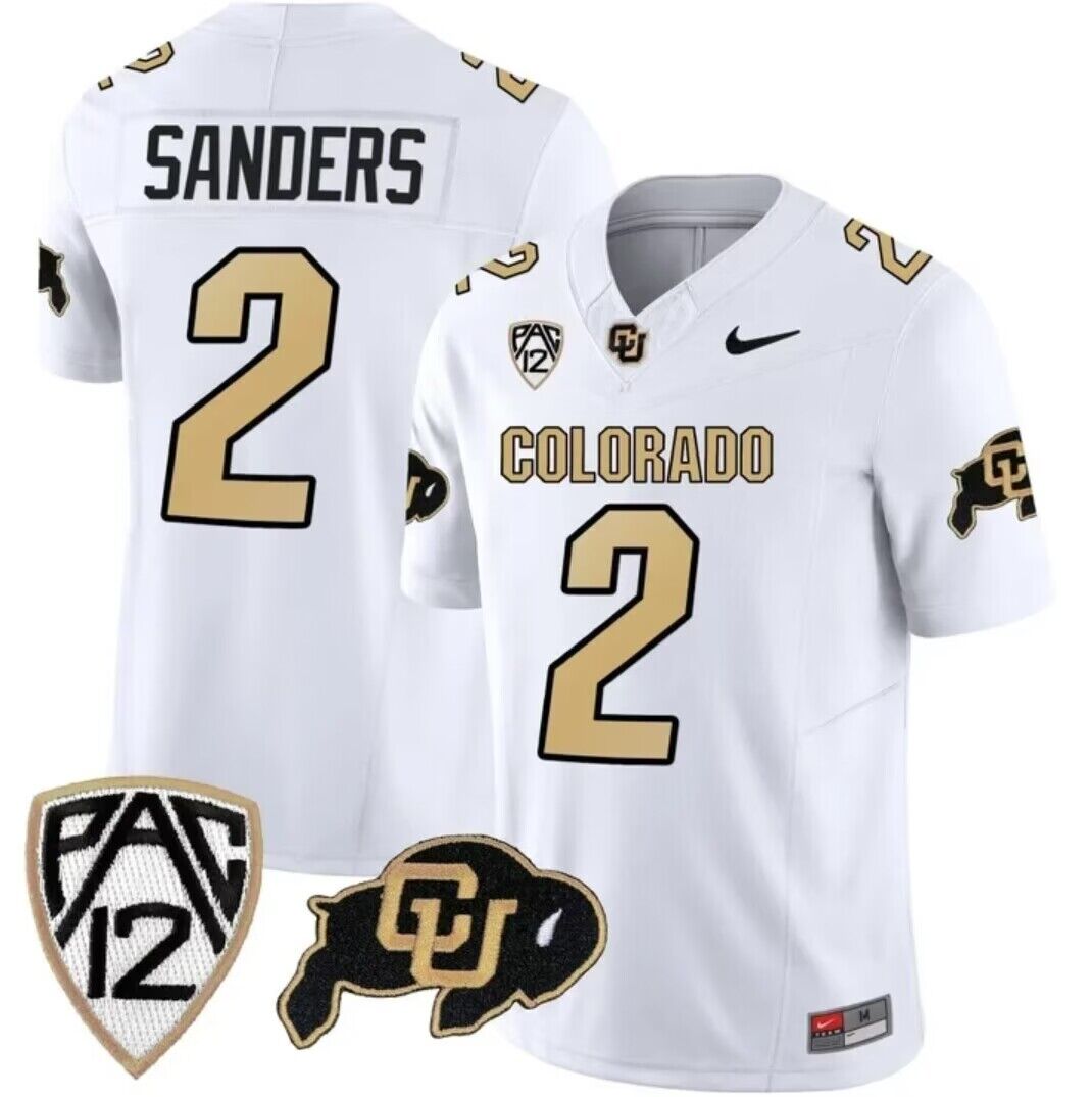 Shedeur Sanders Colorado Buffaloes white jersey