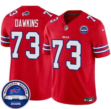 Dion Dawkins Buffalo Bills red jersey