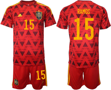 Ramos Spain National Team red Home jersey