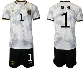 Neuer Germany National Team white Home jersey
