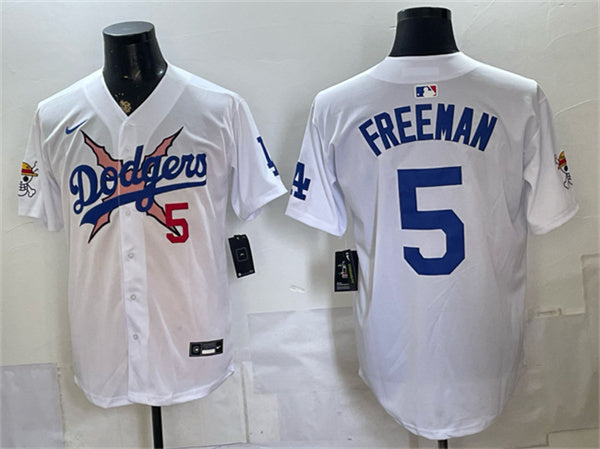 Freddie Freeman Los Angeles Dodgers white Vapor jersey