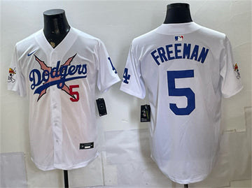 Freddie Freeman Los Angeles Dodgers white Vapor jersey