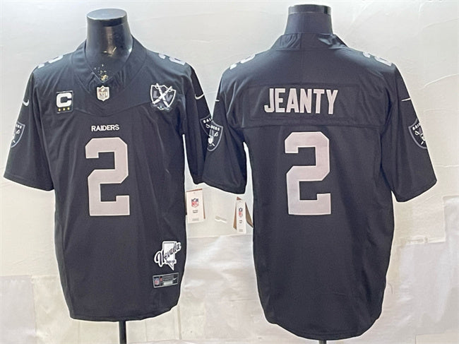 Ashton Jeanty Las Vegas Raiders black jersey