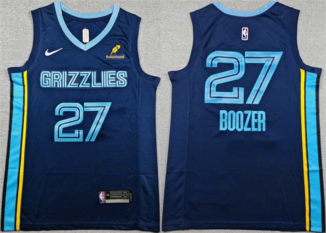 Cameron Boozer Memphis Grizzlies navy jersey