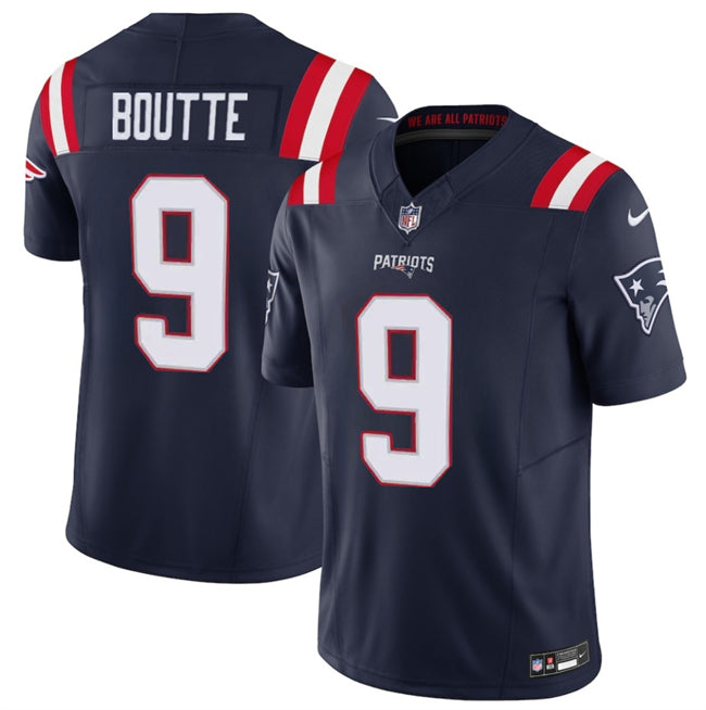 Kayshon Boutte New England Patriots navy Vapor jersey