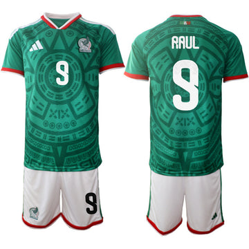 Raul Mexico National Team green Home jersey