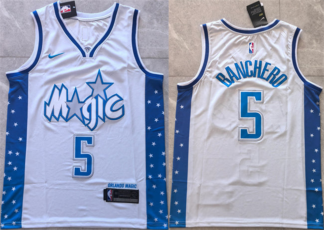 Paolo Banchero Orlando Magic silver City Edition jersey
