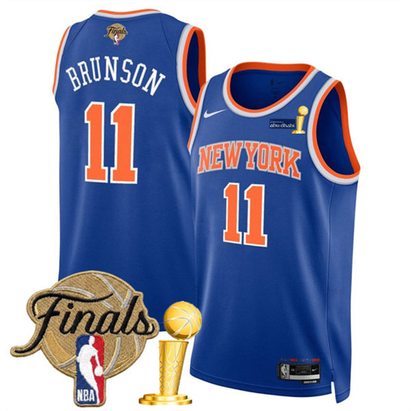 Jalen Brunson New York Knicks blue jersey
