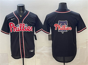 Team Big Logo Philadelphia Phillies black Fashion jersey