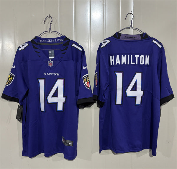 Kyle Hamilton Baltimore Ravens purple Vapor jersey