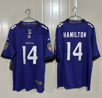 Kyle Hamilton Baltimore Ravens purple Vapor jersey