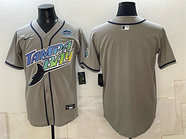 Custom Tampa Bay Rays gray Vapor jersey