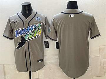 Custom Tampa Bay Rays gray Vapor jersey