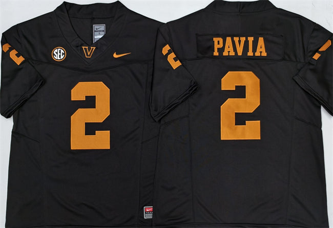 Diego Pavia Vanderbilt Commodores black Vapor jersey