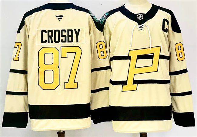Sidney Crosby Pittsburgh Penguins cream Winter Classic jersey