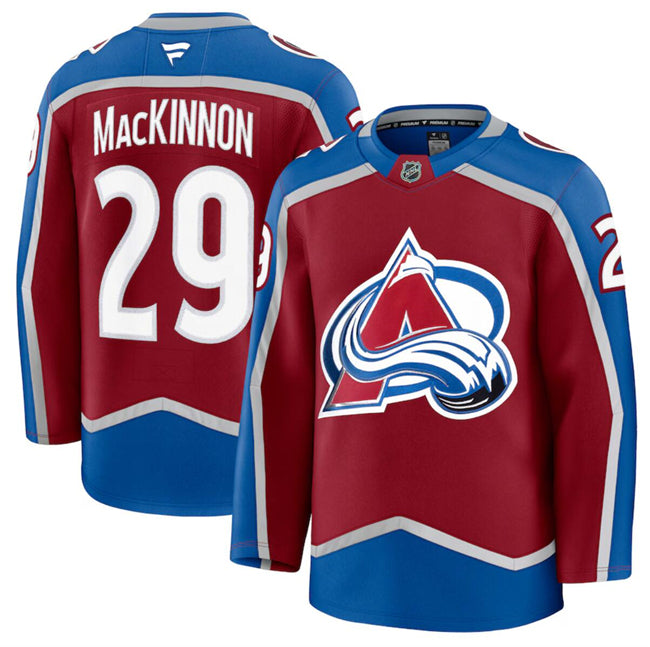 Nathan MacKinnon Colorado Avalanche burgundy Home jersey