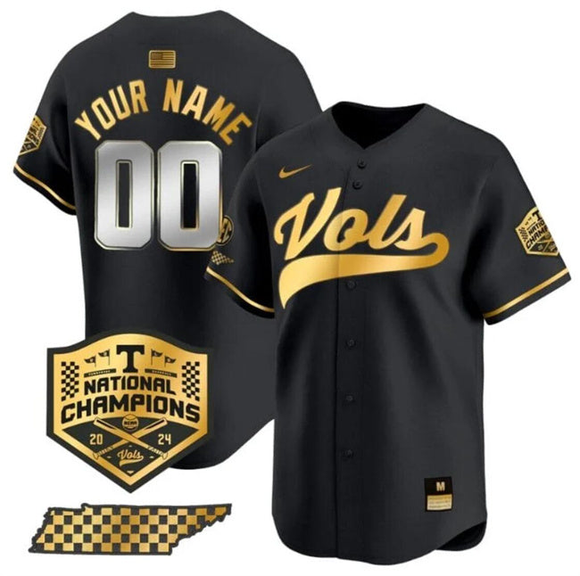 Custom Tennessee Volunteers black Vapor jersey