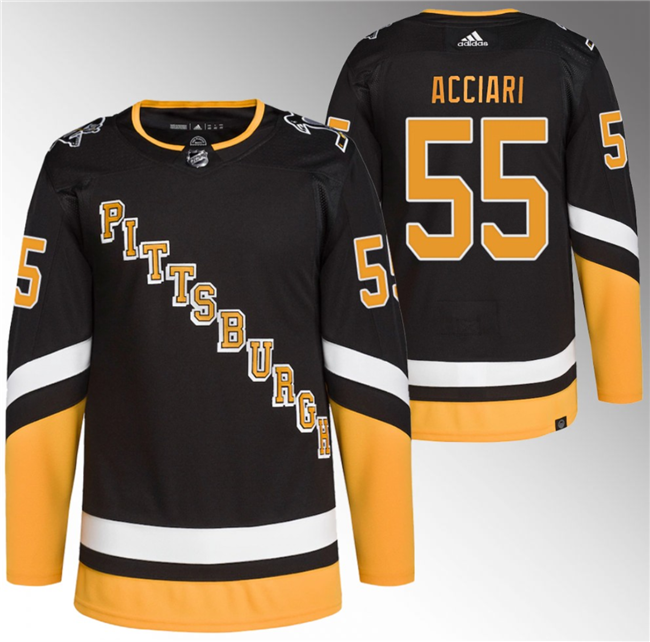 Noel Acciari Pittsburgh Penguins black Alternate jersey