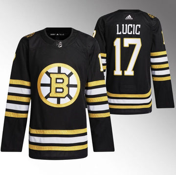 Milan Lucic Boston Bruins black jersey
