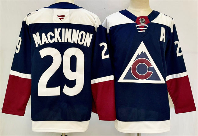 Nathan MacKinnon Colorado Avalanche navy Alternate jersey