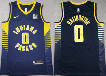 Tyrese Haliburton Indiana Pacers navy jersey