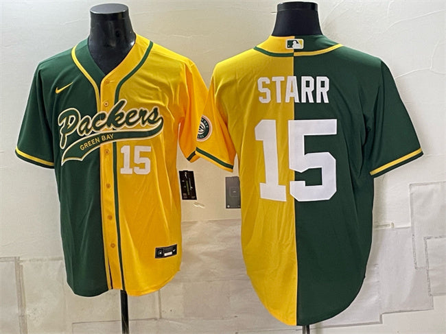 Bart Starr Green Bay Packers Split jersey