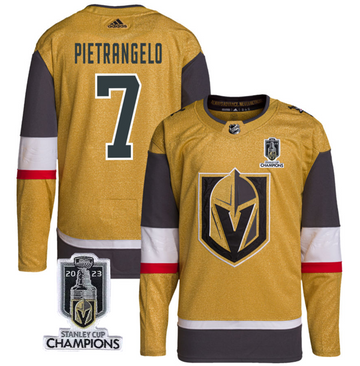 Alex Pietrangelo Vegas Golden Knights gold jersey