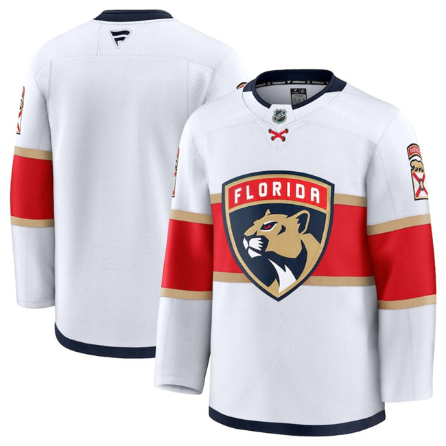 Custom Florida Panthers white Away jersey