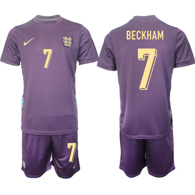 Beckham England National Team purple Away jersey