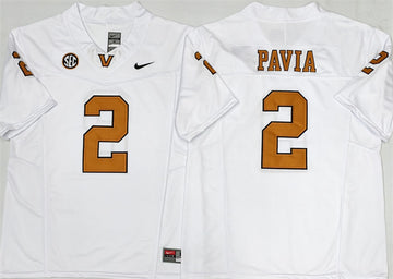 Diego Pavia Vanderbilt Commodores white Vapor jersey