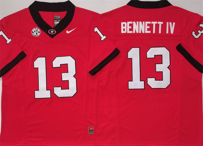 Stetson Bennett IV Georgia Bulldogs red jersey