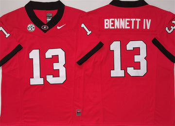 Stetson Bennett IV Georgia Bulldogs red jersey