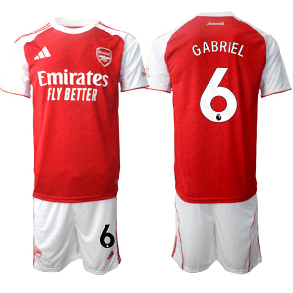 Gabriel Arsenal red Home jersey